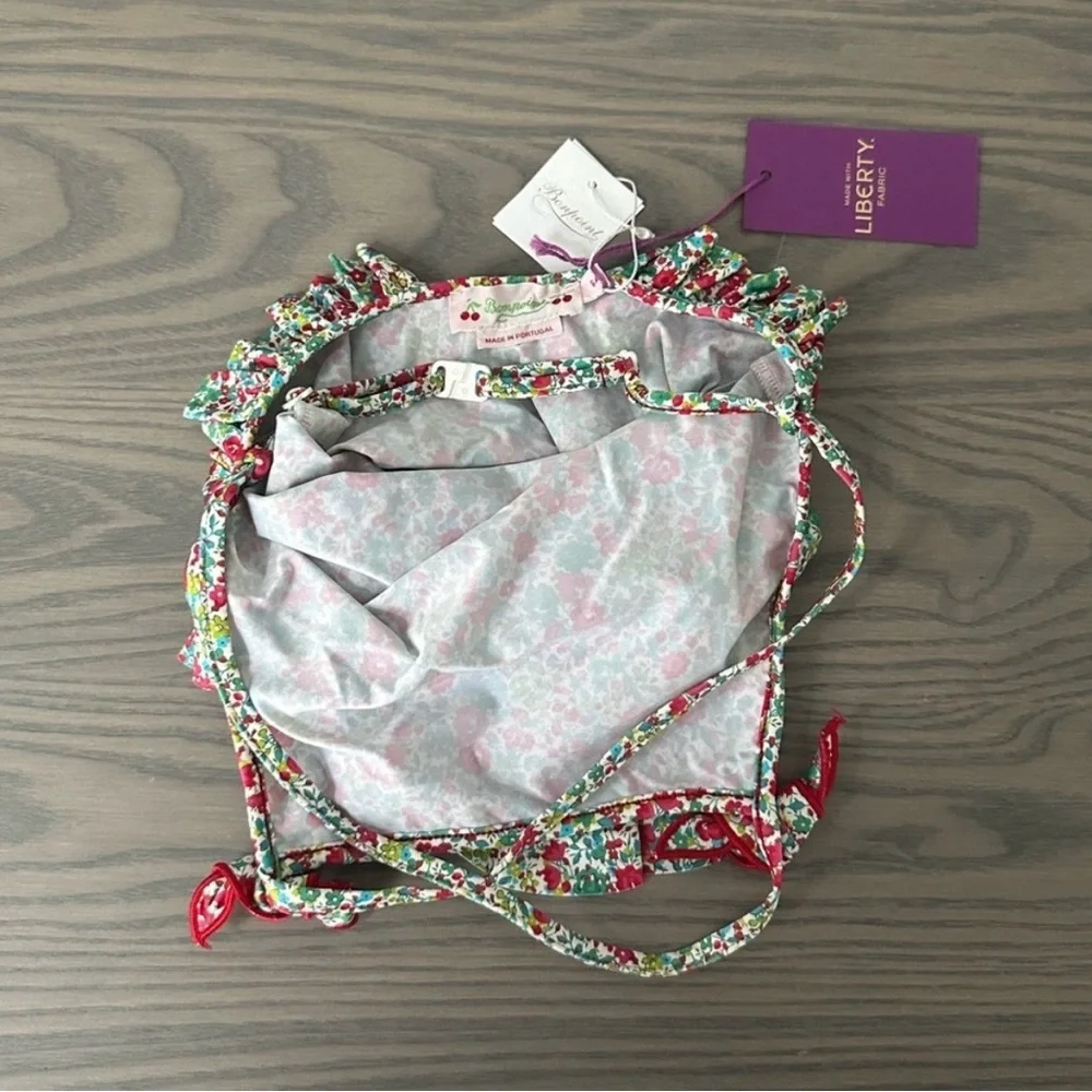 BONPOINT GIRLS FLORAL PRINT SWIMSUIT